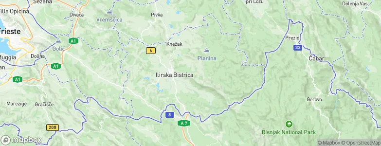 Ilirska Bistrica, Slovenia Map