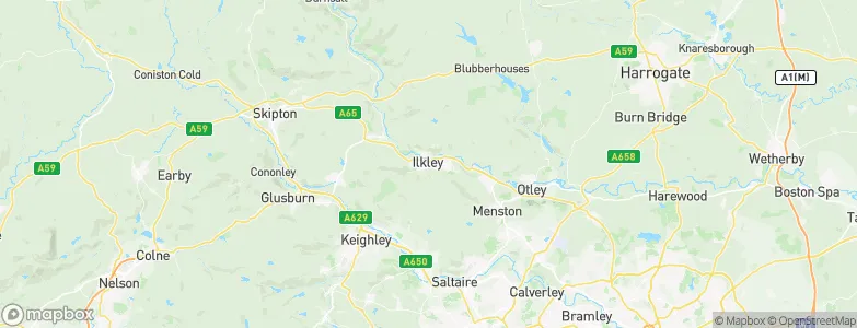 Ilkley, United Kingdom Map