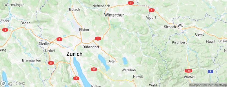 Illnau / Unter-Illnau, Switzerland Map