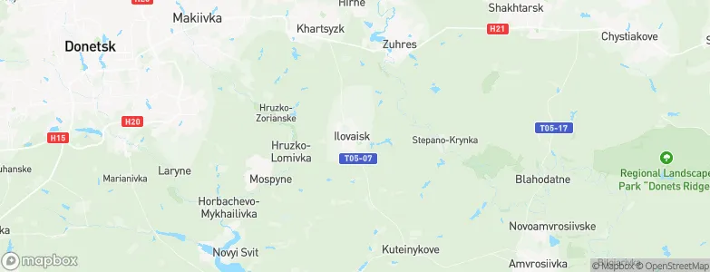 Ilovays'k, Ukraine Map