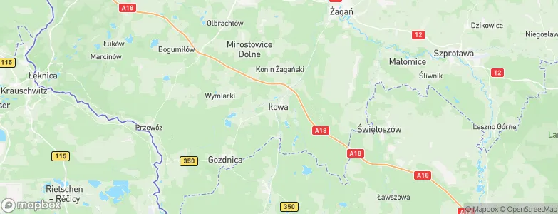 Iłowa, Poland Map
