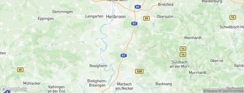 Ilsfeld, Germany Map