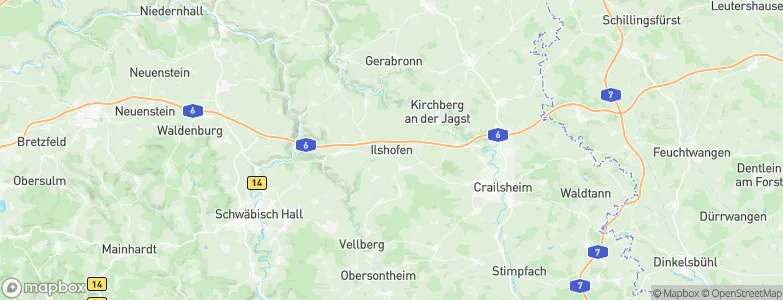 Ilshofen, Germany Map