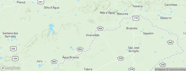 Imaculada, Brazil Map