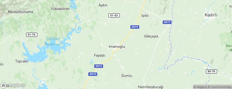 İmamoğlu, Turkey Map