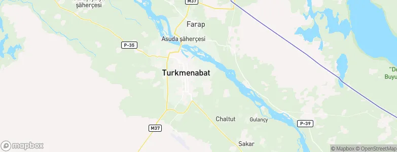 Imeni Molotova, Turkmenistan Map