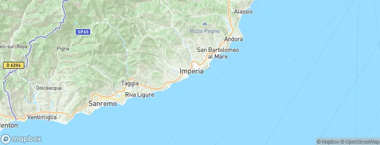 Imperia, Italy Map