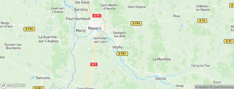 Imphy, France Map