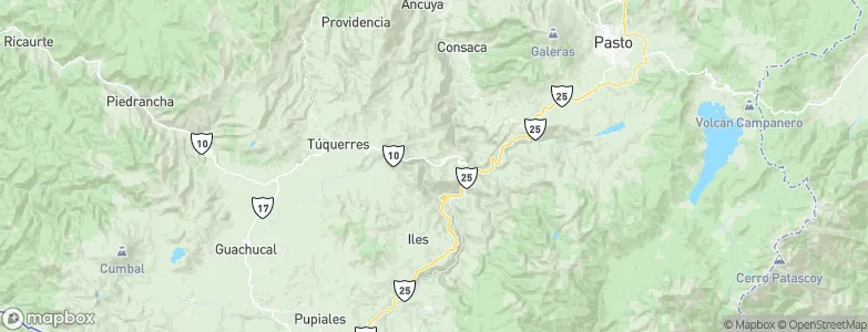 Imués, Colombia Map