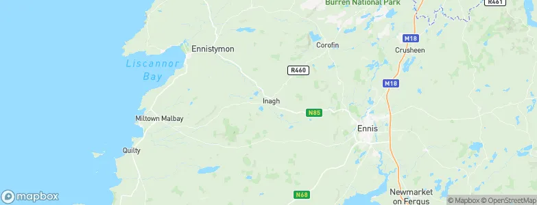 Inagh, Ireland Map