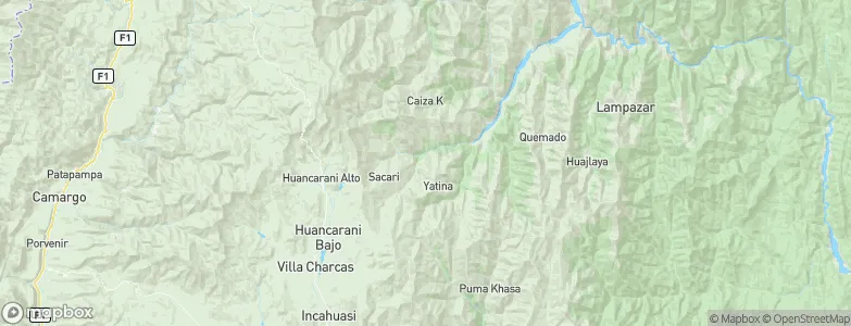 Incahuasi, Bolivia Map
