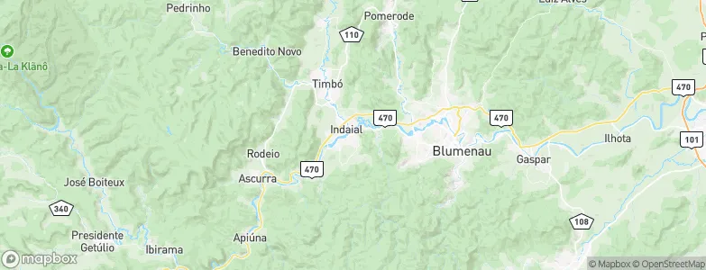 Indaial, Brazil Map