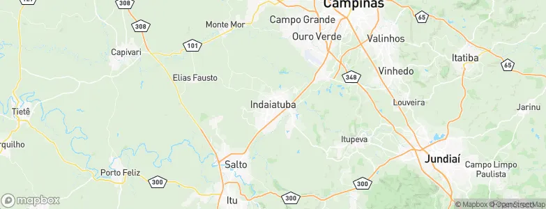 Indaiatuba, Brazil Map