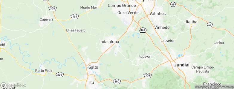 Indaiatuba, Brazil Map