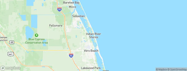 Indian River Shores, United States Map