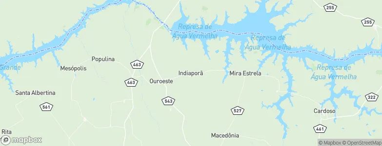 Indiaporã, Brazil Map