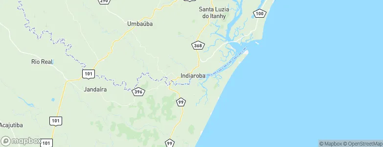 Indiaroba, Brazil Map