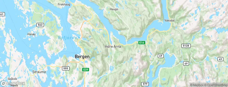 Indre Arna, Norway Map