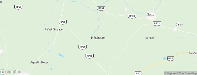 Inés Indart, Argentina Map