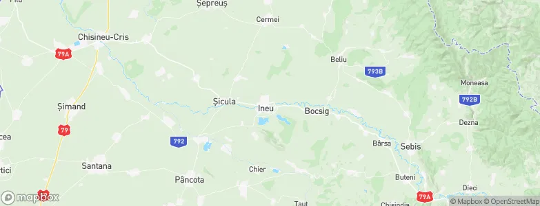 Ineu, Romania Map