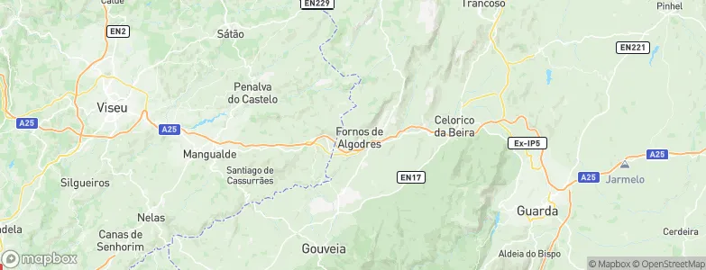 Infias, Portugal Map
