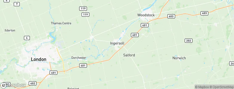 Ingersoll, Canada Map
