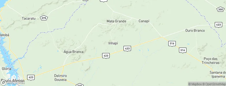 Inhapi, Brazil Map
