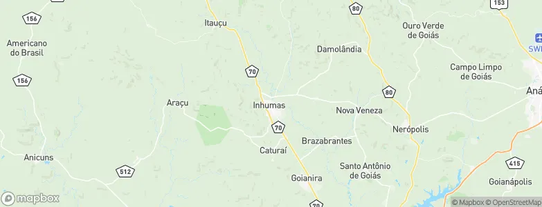 Inhumas, Brazil Map