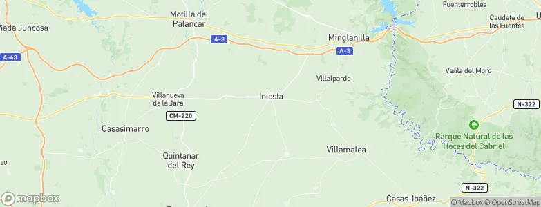 Iniesta, Spain Map