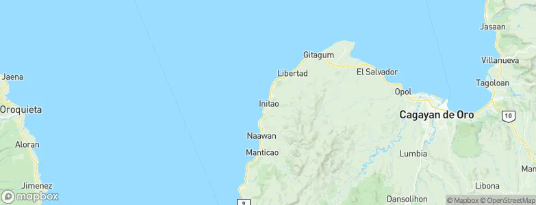 Initao, Philippines Map