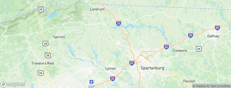 Inman Mills, United States Map