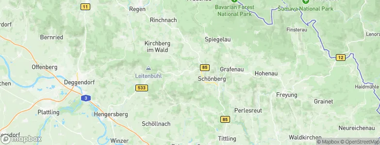 Innernzell, Germany Map