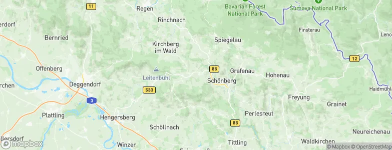Innernzell, Germany Map