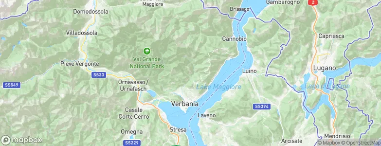 Intragna, Italy Map