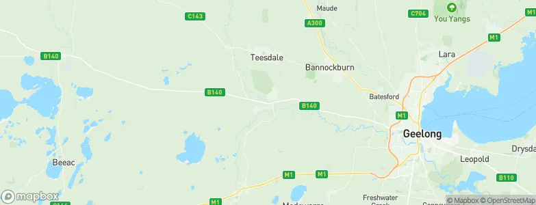 Inverleigh, Australia Map