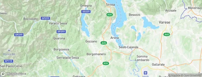 Invorio, Italy Map