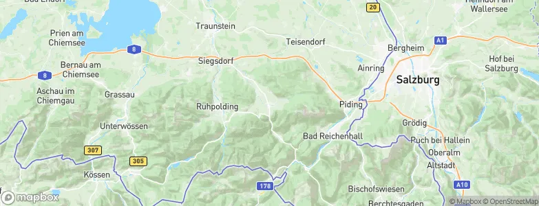 Inzell, Germany Map