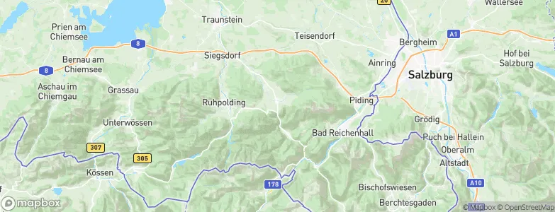 Inzell, Germany Map