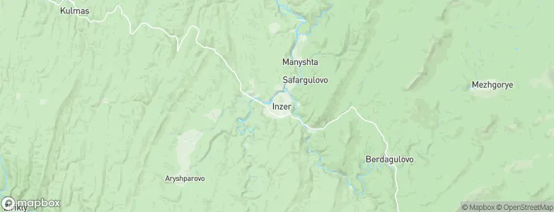 Inzer, Russia Map
