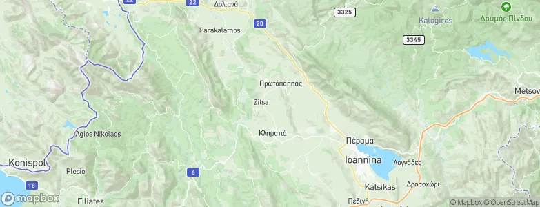 Ioannina, Greece Map