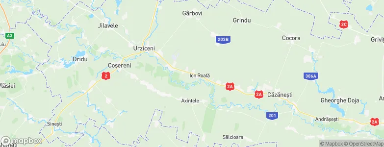 Ion Roată, Romania Map