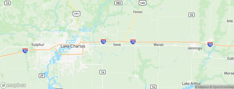 Iowa, United States Map