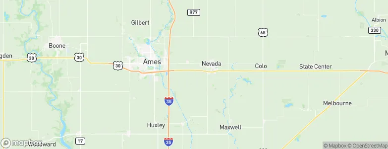 Iowa, United States Map