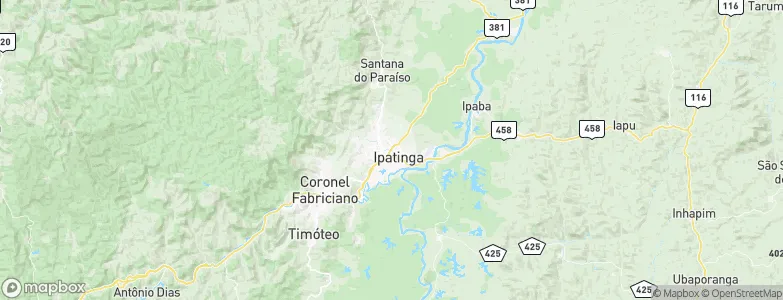 Ipatinga, Brazil Map