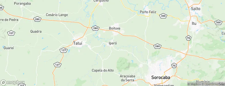 Iperó, Brazil Map