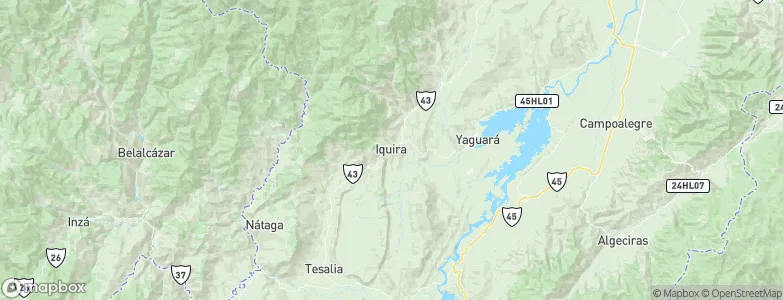 Íquira, Colombia Map
