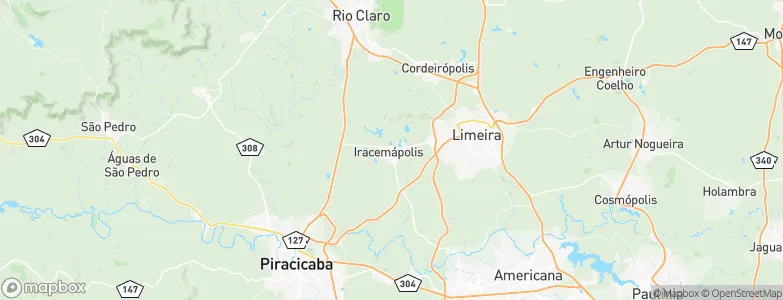 Iracemápolis, Brazil Map