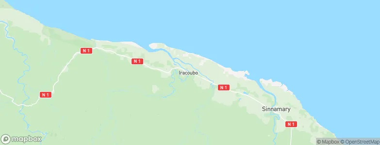 Iracoubo, French Guiana Map