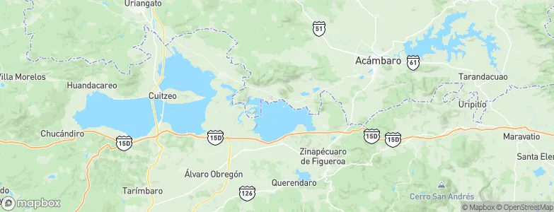 Irámuco, Mexico Map
