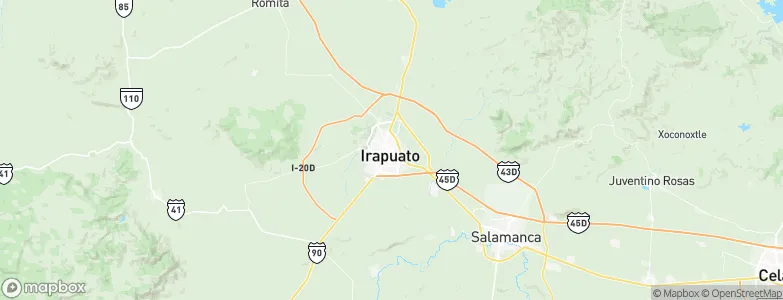 Irapuato, Mexico Map